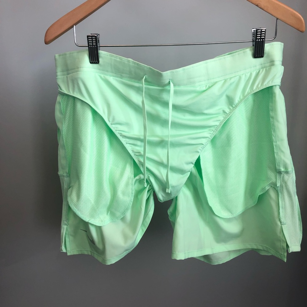 Nike Mint Green Running Shorts - Picture 4 of 7